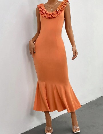 Rochie lunga SHEIN, portocaliu