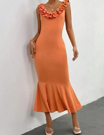 Rochie lunga SHEIN, portocaliu