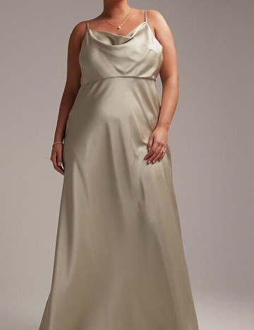 
						Rochie lunga ASOS Curve, bej