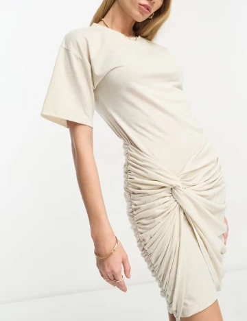 Rochie scurta ASOS, crem
