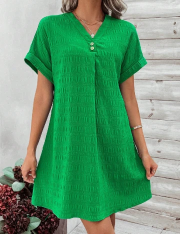 Rochie scurta SHEIN, verde