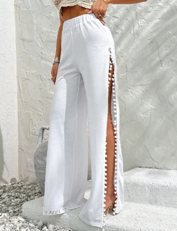 Pantaloni SHEIN, alb