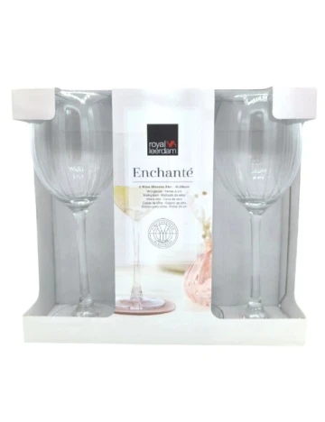 Set pahare 3 bucati Royal Leerdam, transparent Alb