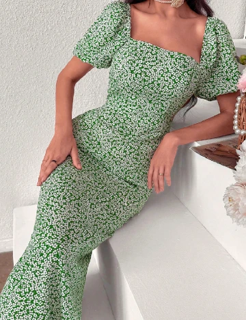 Rochie medie SHEIN, verde
