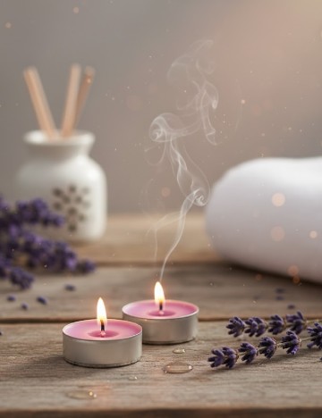 Set lumanari parfumate 6 bucati Bolsius, mov