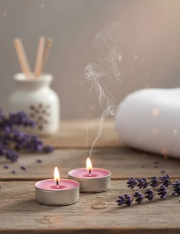 Set lumanari parfumate 6 bucati Bolsius, mov