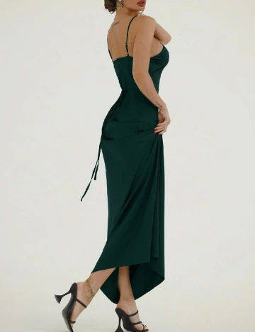 Rochie lunga SHEIN, verde inchis