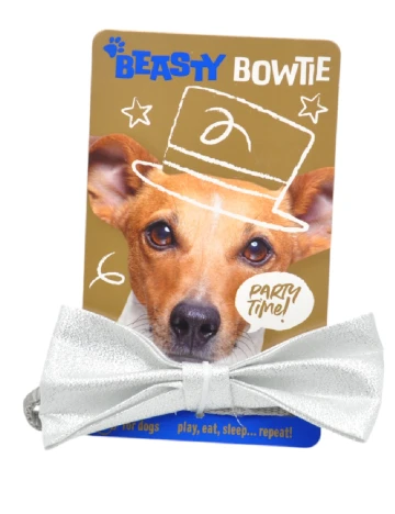 Papion pentru catei Beasty, argintiu Gri