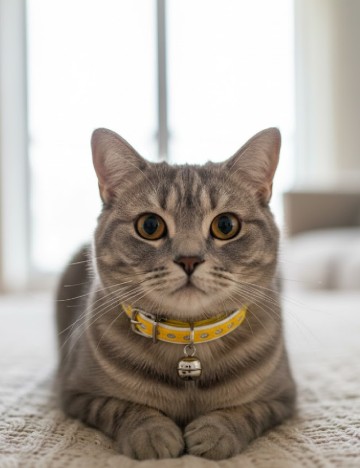 Zgarda pentru pisici maxxpro, galben