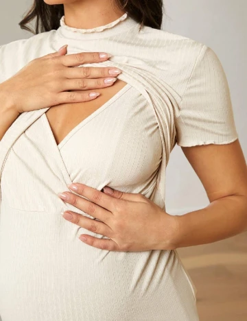 Bluza SHEIN Maternity, crem