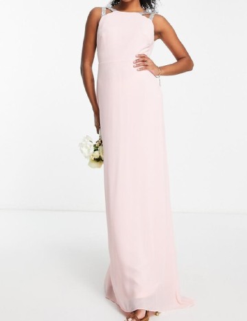 
						Rochie lunga TFNC London, roz