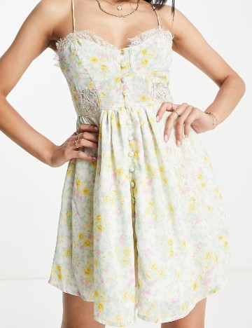 
						Rochie scurta ASOS, floral print
