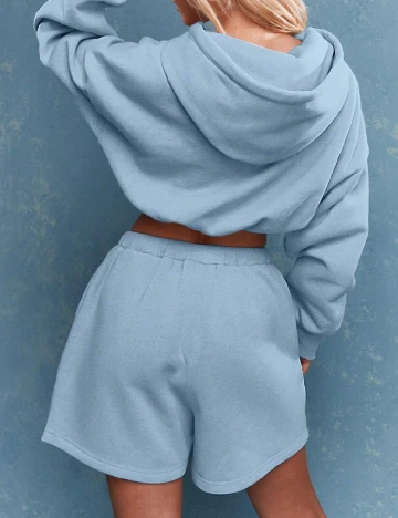 Pantaloni scurti SHEIN, albastru