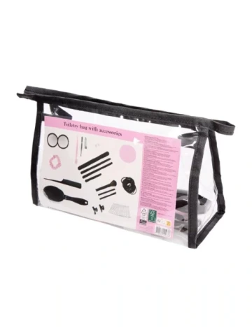 Geanta cosmetice cu accesorii Zd Trading, negru Negru