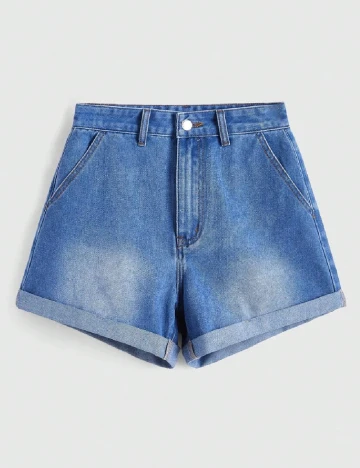Pantaloni scurti Romwe, albastru