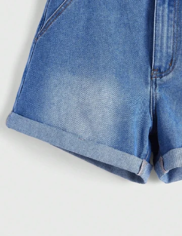 Pantaloni scurti Romwe, albastru