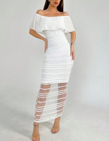 
						Rochie lunga SHEIN, alb