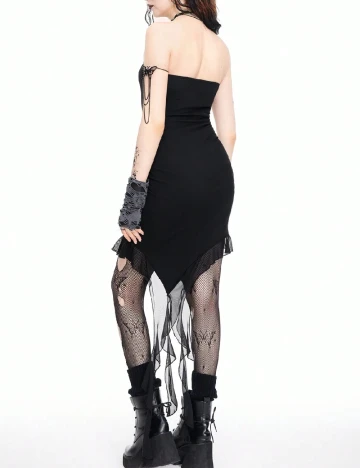 Rochie scurta Romwe, negru Negru