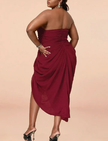 Rochie medie SHEIN CURVE, rosu