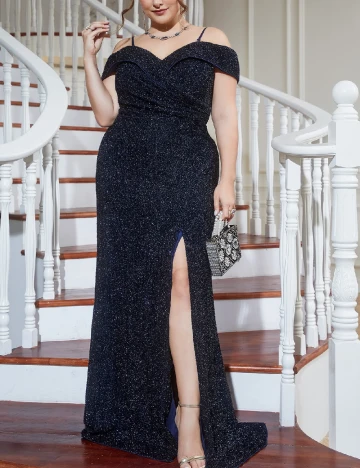 Rochie lunga SHEIN CURVE, albastru
