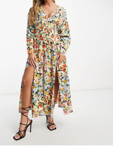 Rochie medie ASOS, floral print
