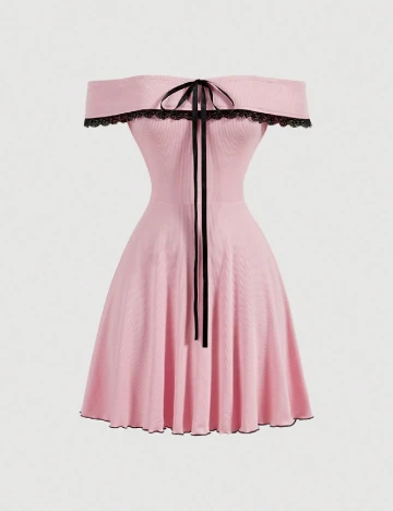 Rochie scurta SHEIN, roz