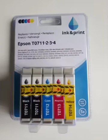 Set cerneala Epson ink & print, mix culori Mix culori
