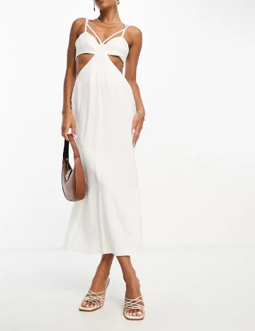 Rochie lunga ASOS, alb