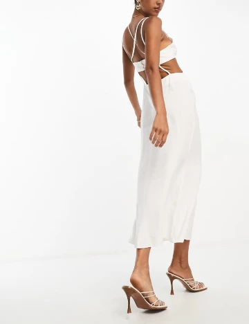 Rochie lunga ASOS, alb
