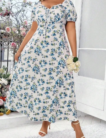 Rochie lunga SHEIN CURVE, alb