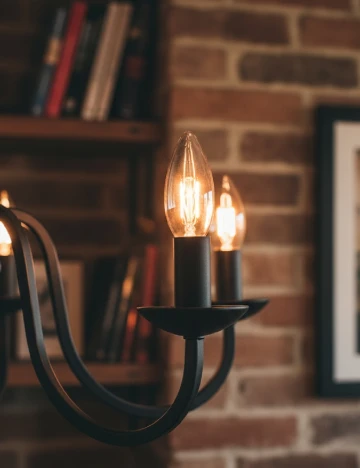 Bec tip lumanare cu soclu E14 Eurodomest, galben