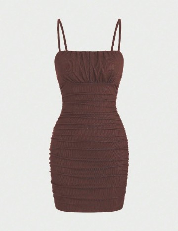 Rochie scurta SHEIN, maro