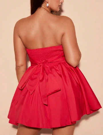 Rochie scurta SHEIN CURVE, rosu