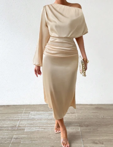 Rochie lunga SHEIN, crem Crem