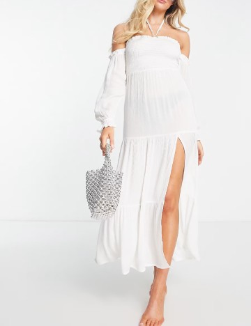 
						Rochie lunga SHEIN, alb