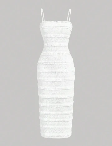 Rochie medie SHEIN, alb