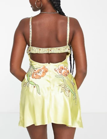 Rochie scurta ASOS, galben Galben