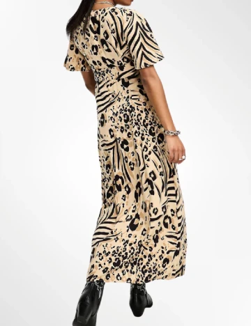 Rochie lunga Miss Selfridge, maro Maro