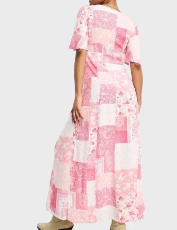 Rochie lunga Miss Selfridge, roz Roz