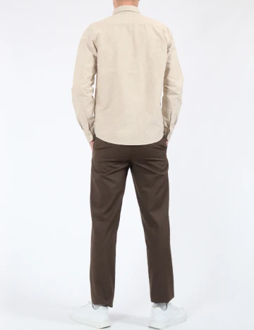 Camasa Lacoste, crem Crem