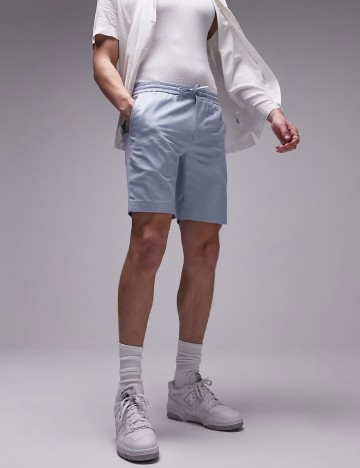 
						Pantaloni scurti Topman, albastru