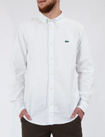 Camasa Lacoste, alb Alb