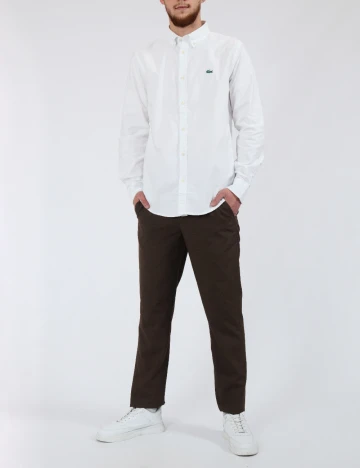 Camasa Lacoste, alb Alb