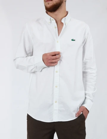 Camasa Lacoste, alb Alb