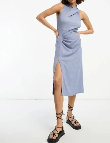 Rochie medie ASOS, albastru Albastru