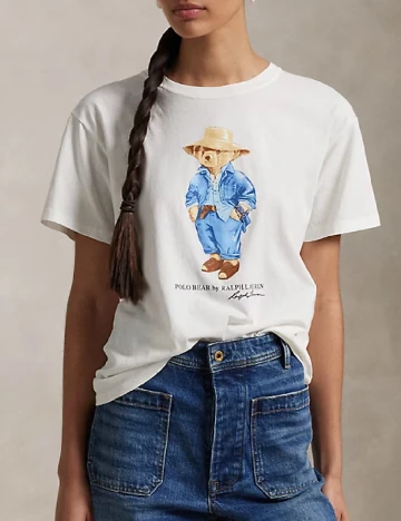 Tricou Polo Ralph Lauren, alb