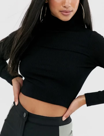 Top ASOS, negru Negru