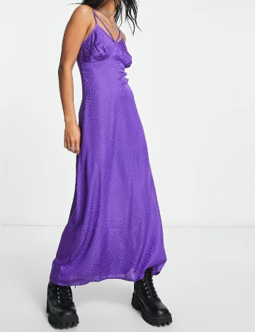 Rochie lunga Violet Romance, mov Mov