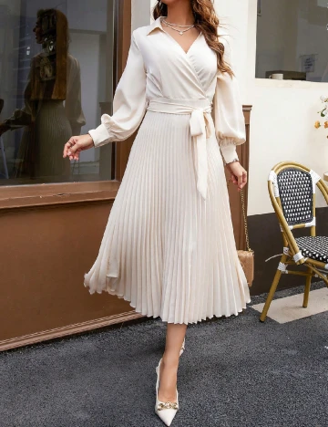 Rochie medie SHEIN, crem Crem
