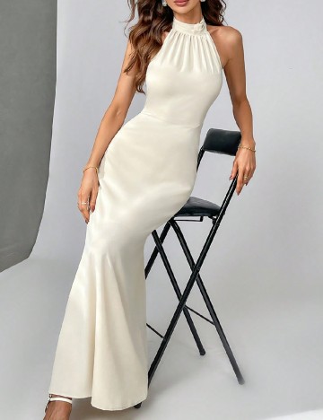 
						Rochie lunga SHEIN, ecru